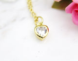 Valentine's Day Gift Necklace, Anniversary, Valentine's Day, Birthday, Love You Gift, Girlfriend Gifts, Gold Heart Necklace, N3089