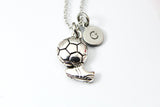Silver Soccer Charm Neckalce, N3112