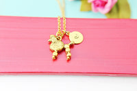 Gold French Poodle Charm Necklace, Dog Lovers Necklace Gifts For Owners, Dog Mom Gifts, Perfect Gift For Dog Lovers, N3113