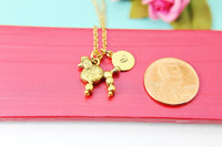 Gold French Poodle Charm Necklace, Dog Lovers Necklace Gifts For Owners, Dog Mom Gifts, Perfect Gift For Dog Lovers, N3113