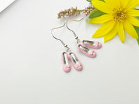 Gold Pink Shoe Charm Earrings, Granddaughter Earrings, Birthday Gift, N3171