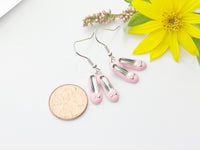 Gold Pink Shoe Charm Earrings, Granddaughter Earrings, Birthday Gift, N3171