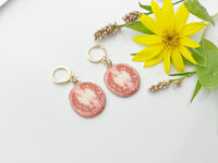 Gold Tomato Earrings, Gardener Earrings, N3186