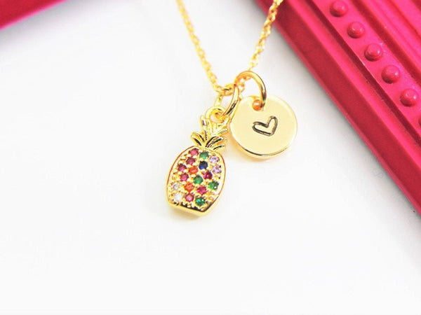 Gold Pineapple Necklace Gift, Mothers Day Gifts For Sister Thank You Necklace Best Sister Gift for Mothers Day, Thank You Sister, N3234