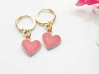 Gold Red Heat Earrings, Gifts for Women Friends Birthday, Birthday Gifts for Women, Birthday Present for Female Friend, Best Friend, N3250