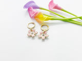 Gold Japanese Cherry Blossom Earrings, Cherry Blossom Flower Jewelry, Birthday Present for Girl Female Friend, Best Friend, N3255