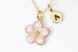 Gold Flower Necklace, Magnolias, Gift for Gardener, N1956G