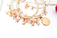 Rose Gold Eagle Bracelet Gift, Personalized Jewelry, LN348