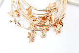 Rose Gold Eagle Bracelet Gift, Personalized Jewelry, LN348