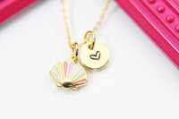 Mothers Day Gifts From Son Necklace, Best Gift for Your Mom, Unique Mothers Day Present, Show Mom You Care, Gold Scallop Necklace, N3314