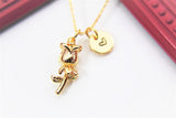 Gold Rose Necklace, Mother's Day Gift, N3317