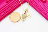 Gold Tulip Flower Necklace, Mothers Day Gifts For Grandma Necklace,  Best gift for Nana, Grandmother Appreciation, Thanks Grandma,  N3326