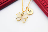 Best Mother Day's Gift, Thank You Gift, Appreciation Gift, Personalized Gifts, Gold Butterfly Necklace, Natural Chalcedony Pendants, N3329