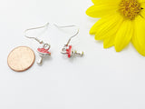Silver Mushroom Earrings, Mother's Day Gift, Best Friends Gift, Girlfriends Gift, Thank You Gift, Appreciation Gift, Mentor Gift, N3354