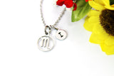 Stainless Steel Scorpio Necklace, Scorpio Gift, Constellation, Scorpio Birthday Present, Personized Initial Necklace, N3279