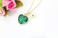 Malachite Necklace, Birthday's Gift, Mother's Day Gift, Gemstone Jewelry, Birthstone, Personalized Gift, N3391