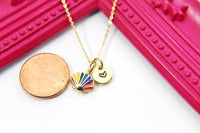 Gold Scallop Necklace, Bridesmaid Gift Necklace, Bridesmaid Proposal, Bridal Jewelry, Wedding Gift, Wedding Jewelry, Maid of Honor, N3313
