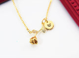 Gold Rose Necklace, June Birthday Jewelry Gift, N3319