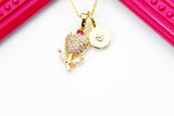 Gold Tulip Flower Necklace, Mothers Day Gifts For Grandma Necklace,  Best gift for Nana, Grandmother Appreciation, Thanks Grandma,  N3326