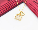 Best Mother Day's Gift, Thank You Gift, Appreciation Gift, Gold Purse Necklace, Natural Chalcedony Pendants, N3328