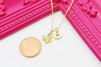 Best Mother Day's Gift for Mom, Grandmother, Great Grandma, Aunt, Thank You, Appreciation, Personalized, Gold Butterfly Necklace, N3333