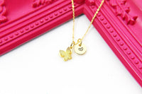 Best Mother Day's Gift for Mom, Grandmother, Great Grandma, Aunt, Thank You, Appreciation, Personalized, Gold Butterfly Necklace, N3333