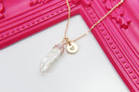 Baroque Keshi Pearl Necklace, Rose Gold, Natural, Birthday's Gift, Mother's Day Gift, Gemstone Jewelry, Birthstone, Personalized Gift, N3404