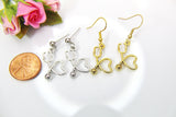 Gold Stethoscope Earrings, Doctor Nurse Med School Graduation Gift, Birthday Gift, Thank You Gift, Appreciation Gift, Mentor Gift, N3407