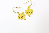 Gold Palm Tree Earrings, Coconut Tree Earrings, Mother's day Gift, Birthday Gift, Hoop or Stud or Dangle Earrings in Option, N3336
