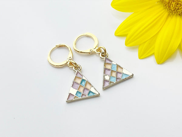 Gold Triangle Earrings, Mother's Day Gift, Best Friends Gift, Girlfriends Gift, Thank You Gift, Appreciation Gift, Mentor Gift, N3353