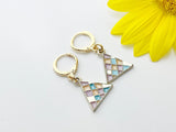 Gold Triangle Earrings, Mother's Day Gift, Best Friends Gift, Girlfriends Gift, Thank You Gift, Appreciation Gift, Mentor Gift, N3353