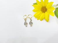 Gold Music Note Earrings, Mother's Day Gift, Best Friends Gift, Girlfriends Gift, Thank You Gift, Appreciation Gift, Mentor Gift, N3355
