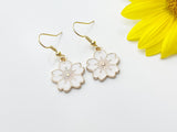 Gold Cherry Blossom Earrings, Birthday Gift, Best Friends Gift, Girlfriends Gift, Thank You Gift, Appreciation Gift, Mentor Gift, N3360