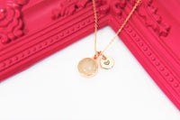 Rose Quartz Necklace, Natural Gemstone Jewelry, N3381