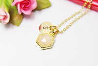 Quartz Necklace, Natural Gemstone Jewelry N3476