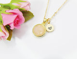Quartz Necklace, Natural Gemstone Jewelry, Daughter Gift, Niece Gift, Cousin Gift, Best Friend Gift, Girlfriend Gift, N3445