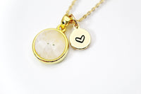 Moonstone Necklace, Natural Gemstone Jewelry, N3448
