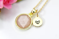 Sunstone Necklace, Natural Gemstone Jewelry, Retirement Gift, Graduation Gift, Mother's Day Gift, Mom Gift, Grandma Gift, N3449