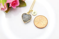 Gold Natural Labradorite Necklace, Best Mother's Day Gift, Birthday's Gift, Gemstone, Birthstone, Graduation, Christmas Gift, N3455