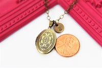 Best Bridesmaid Gift Locket Necklace, Bridesmaid Proposal, Bridal Jewelry, Wedding Gift, Wedding Jewelry, Maid of Honor, Personalized, N3466