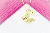 Butterfly Necklace, Gold Butterfly, Personalized, Birthday Gift, Graduation Gift, Christmas Gift, Thank You Gift, Appreciation Gift, N3568