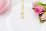 Heart Necklace, 18K Gold Plated Heart, Birthday Gift, Graduation Gift, Christmas Gift, Thank You Gift, Appreciation Gift, N3593