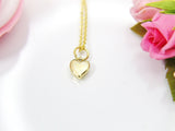 Heart Necklace, 18K Gold Plated Heart, Birthday Gift, Graduation Gift, Christmas Gift, Thank You Gift, Appreciation Gift, N3593