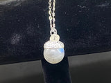 Labradorite Necklace, Natural Gemstone Jewelry N3601