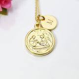 Holy Communion Necklace, 18K Gold Plated, Personalized, Birthday, Graduation Gift, Christmas Gift, Thank You Gift, Appreciation Gift, N3626