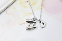 Binocular Necklace, Personalized Gift, N293C