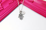 Hamsa Necklace, Christmas Gift, Birthday Gift, Personalized Gift, Thank You Gift, Appreciation Gift, Graduation Gift, N3647