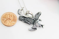 Eagle Necklace, Personalized, Christmas Gift, Birthday Gifts, Mentor Gift, Appreciation Gift, Thank You Gift, Retirement Gifts, N3669