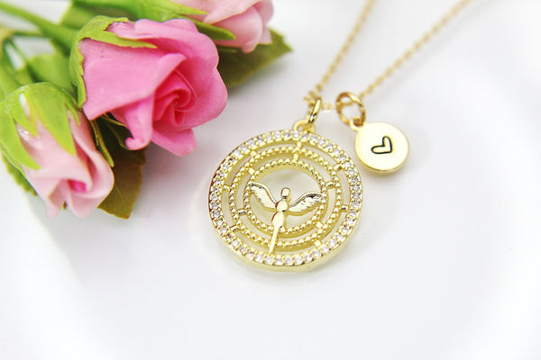 Guardian Angel Necklace, Gold Guardian Angel, Birthday Gift, Graduation Gift, Christmas Gift, Thank You Gift, Appreciation Mentor Gift N3549