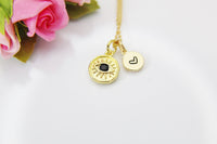 Evil Eye Necklace, Gold Black Evil Eye, Birthday Gift, Graduation Gift, Christmas Gift, Thank You Gift, Appreciation Gift, N3559